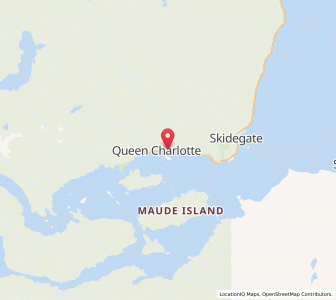 Map of Queen Charlotte, British ColumbiaBritish Columbia