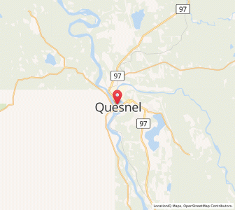 Map of Quesnel, British ColumbiaBritish Columbia