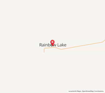 Map of Rainbow Lake, AlbertaAlberta