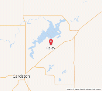 Map of Raley, Alberta