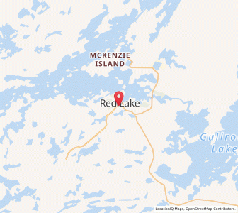Map of Red Lake, OntarioOntario