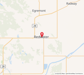 Map of Redwater, AlbertaAlberta