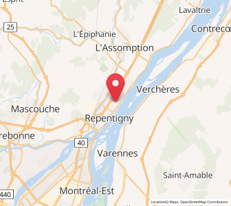 Map of Repentigny, Quebec