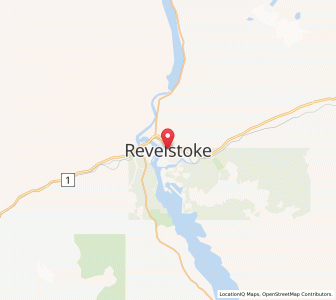 Map of Revelstoke, British ColumbiaBritish Columbia