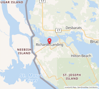 Map of Richards Landing, OntarioOntario