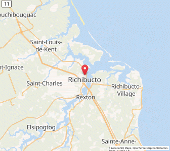 Map of Richibouctou, New BrunswickNew Brunswick