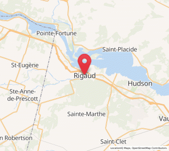 Map of Rigaud, Quebec