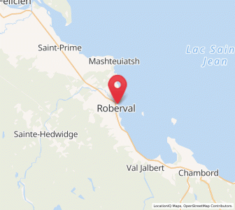 Map of Roberval, Quebec