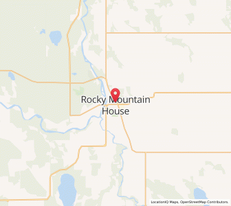 Map of Rocky Mountain House, AlbertaAlberta