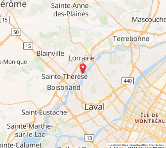 Map of Rosemère, QuebecQuebec