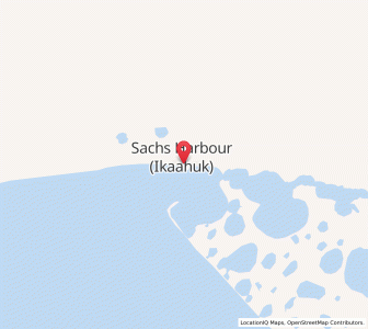 Map of Sachs Harbour, Northwest TerritoriesNorthwest Territories