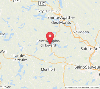 Map of Saint-Adolphe-d'Howard, Quebec
