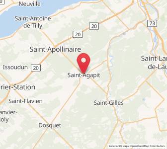 Map of Saint-Agapit, Quebec