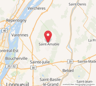 Map of Saint-Amable, Quebec