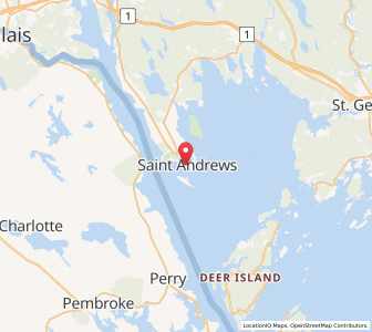 Map of Saint Andrews, New BrunswickNew Brunswick