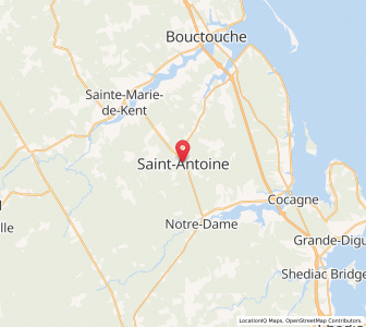 Map of Saint-Antoine, New BrunswickNew Brunswick