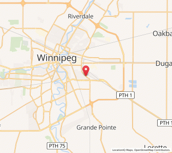 Map of Saint Boniface, ManitobaManitoba