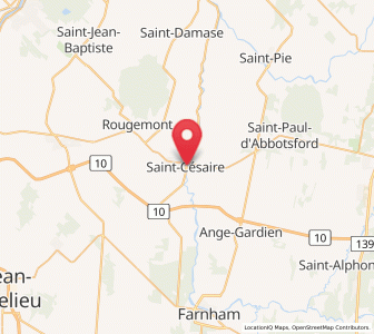 Map of Saint-Césaire, Quebec