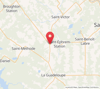 Map of Saint-Éphrem-de-Beauce, Quebec