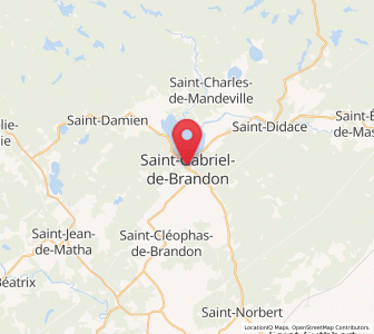 Map of Saint-Gabriel, Quebec
