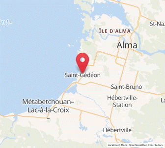 Map of Saint-Gédéon, Quebec