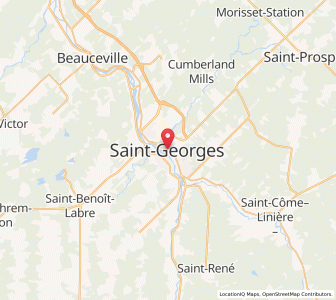Map of Saint-Georges de Beauce, QuebecQuebec