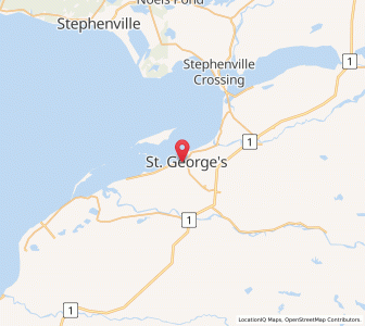 Map of Saint George's, Newfoundland & LabradorNewfoundland and Labrador