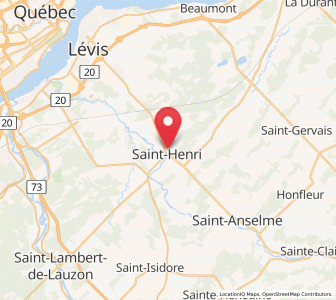 Map of Saint-Henri, Quebec