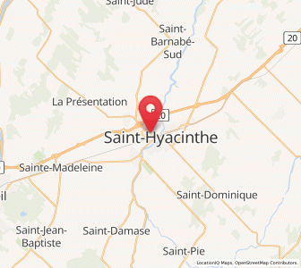 Map of Saint-Hyacinthe, Quebec