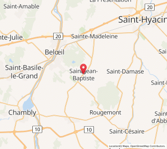Map of Saint-Jean-Baptiste, QuebecQuebec