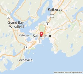 Map of Saint-Jean, New BrunswickNew Brunswick