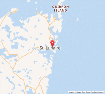 Map of Saint Lunaire-Griquet, Newfoundland & LabradorNewfoundland and Labrador