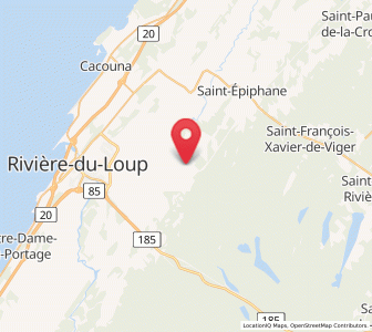 Map of Saint-Modeste, Quebec