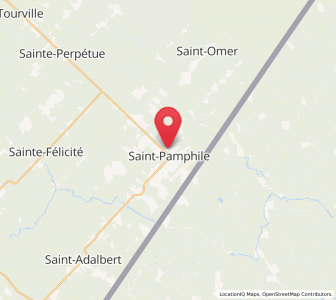 Map of Saint-Pamphile, Quebec