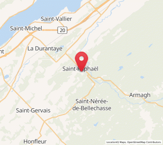 Map of Saint-Raphaël, Quebec