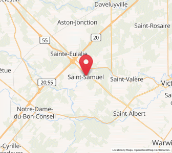 Map of Saint-Samuel, Quebec