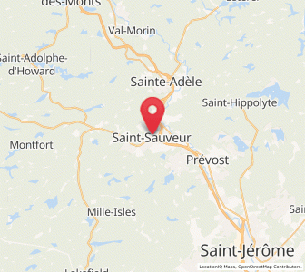 Map of Saint-Sauveur, Quebec