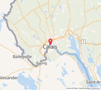 Map of Saint Stephen, New BrunswickNew Brunswick