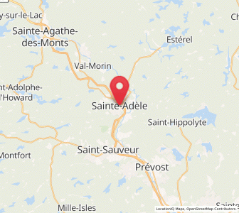 Map of Sainte-Adèle, Quebec