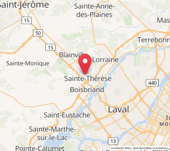 Map of Sainte-Thérèse, Quebec