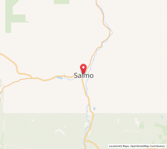 Map of Salmo, British ColumbiaBritish Columbia