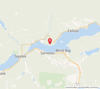 Map of Scotch Creek, British ColumbiaBritish Columbia