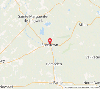Map of Scotstown, QuebecQuebec