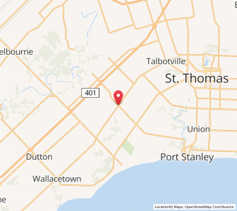 Map of Shedden, OntarioOntario