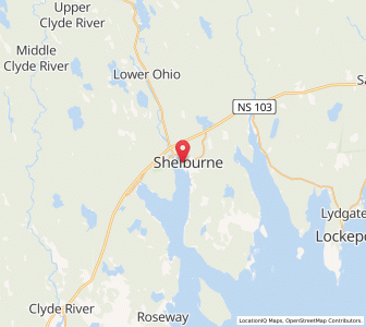Map of Shelburne, Nova ScotiaNova Scotia