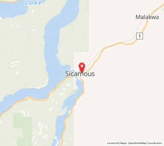 Map of Sicamous, British ColumbiaBritish Columbia