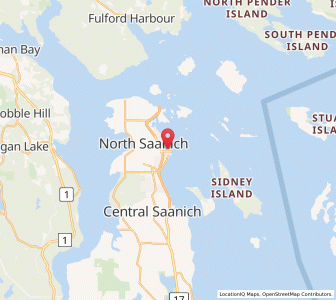 Map of Sidney, British ColumbiaBritish Columbia