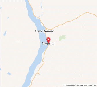 Map of Silverton, British ColumbiaBritish Columbia