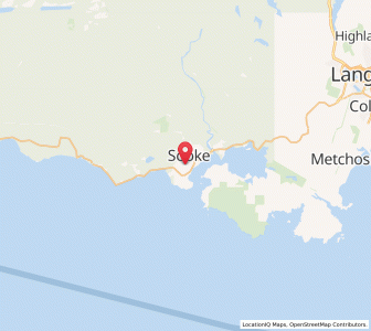 Map of Sooke, British ColumbiaBritish Columbia