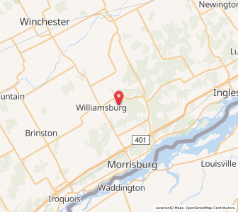 Map of South Dundas, OntarioOntario